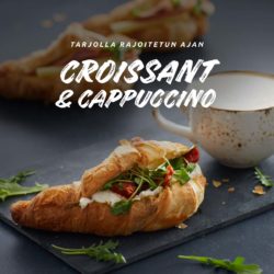 (Coffee House) Coffarin combotarjous Croissant&Cappuccino 8,50€ S-Etukortilla…