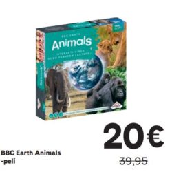 (Suomalainen Kirjakauppa) BBC Earth Animals-peli erikoistarjous 20,00€ (norm….